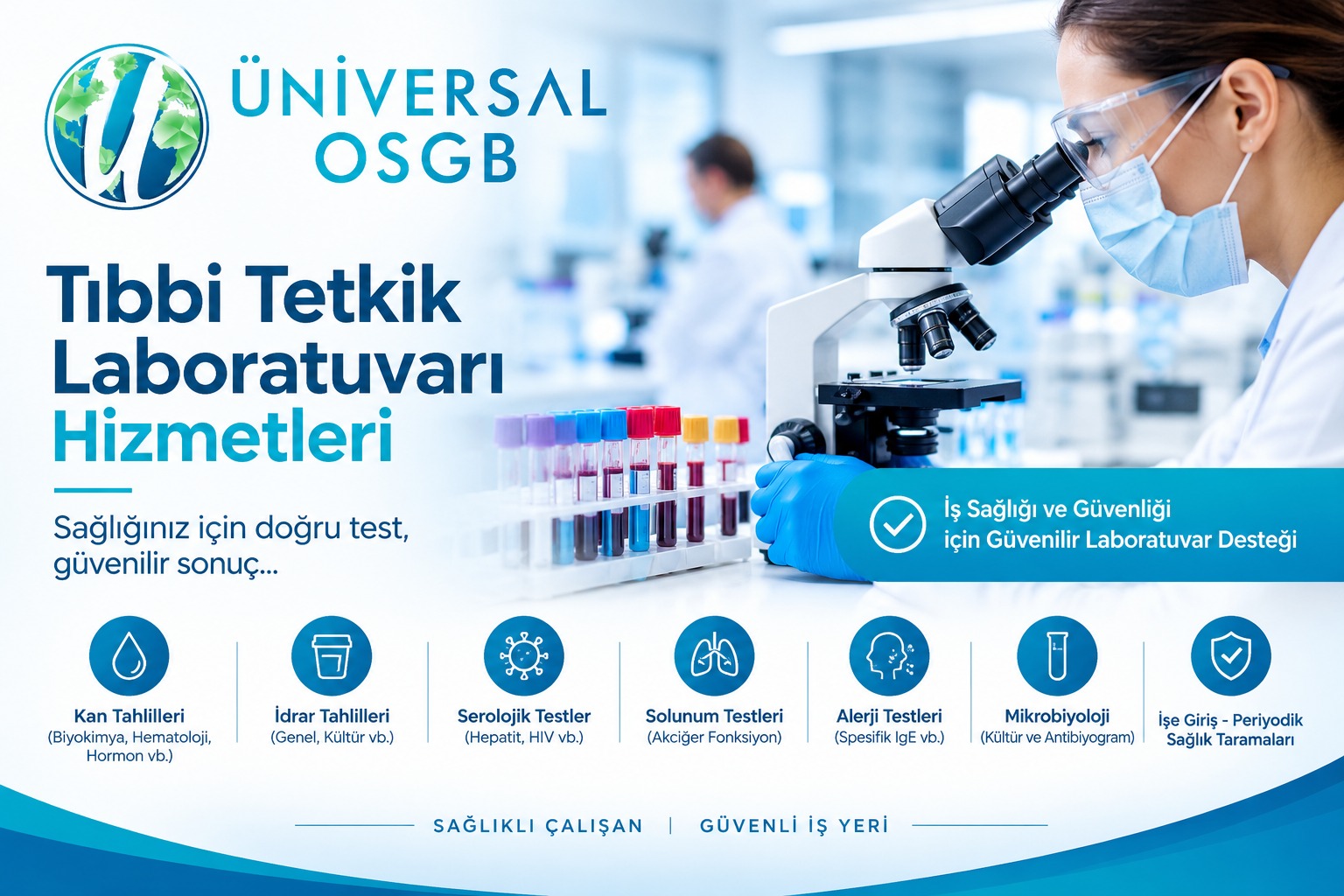 Üniversal OSGB Tıbbi Tetkik Laboratuvarı Hizmetleri